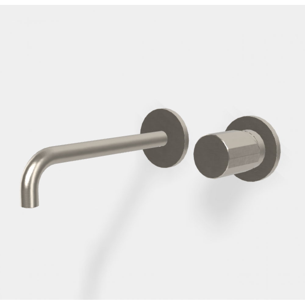 Смеситель для раковины, Fima Carlo Frattini, Spillo Tech, V COLLECTION, цвет-брашированный никель