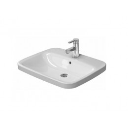 Раковина, Duravit, Durastyle, шгв 615*495*170, отверстия для смесителя-1, WonderGliss, цвет-белый