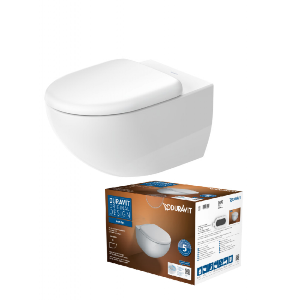 Унитаз, Duravit, Architec, подвесной, шг 365*575, цвет-белый (аналог 45726900А1)