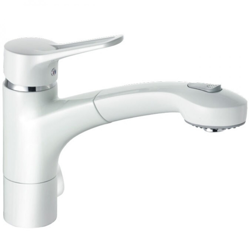 Смеситель для кухни, Kludi, MX, с дополнительным краном Multi DN 15, цвет-белый/хром