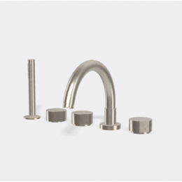 Смеситель для ванны и душа, Fima Carlo Frattini, So, цвет-брашированный никель