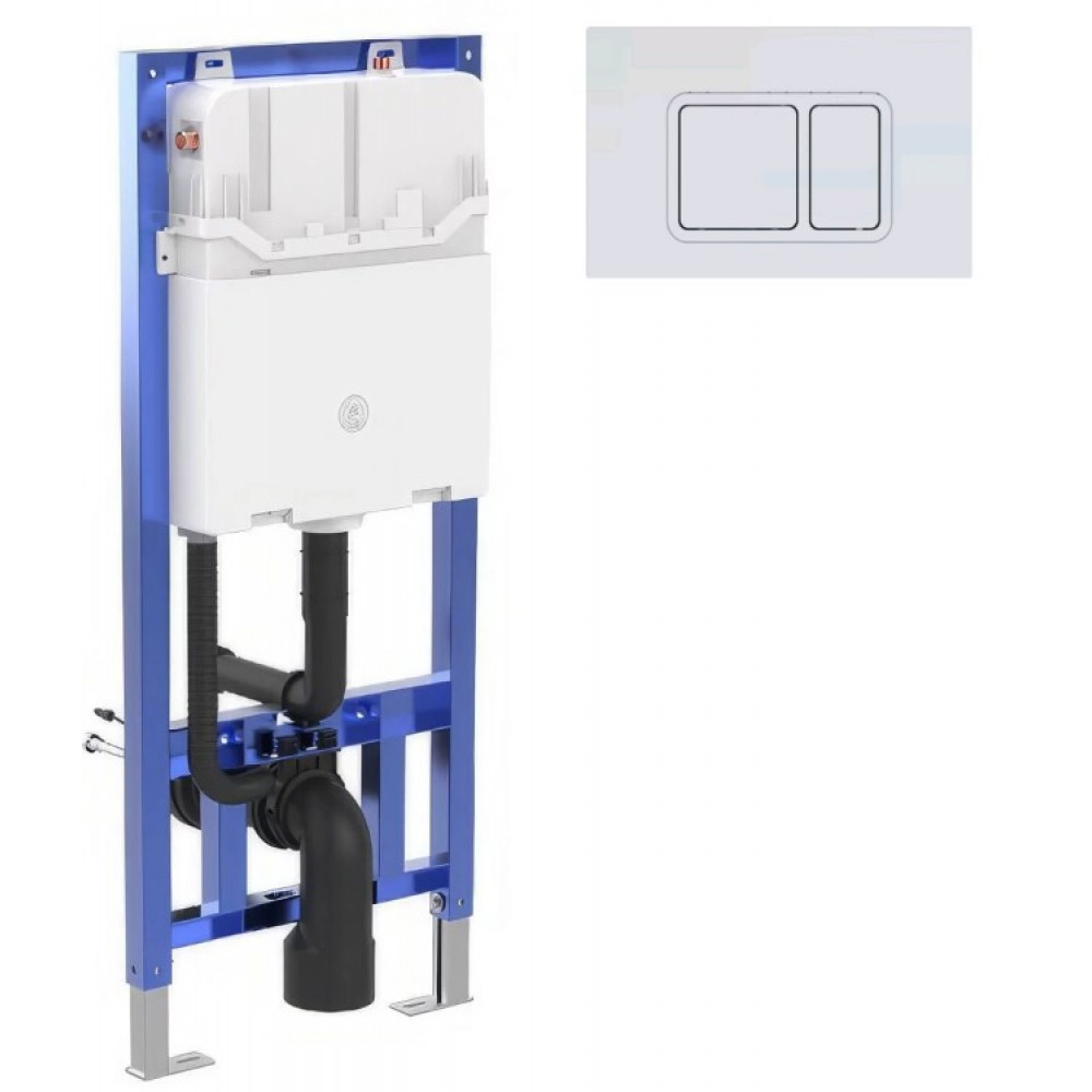 Инсталляция, Smartflow, для унитаза, шгв 500*120*1135, цвет клавиши-хром