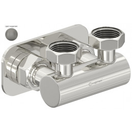 Модуль, Сунержа, угловой EU50,  для отопительных приборов, цвет-RAL 9007 Серо-алюминиевый