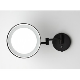 Косметическое зеркало, Bertocci, Vanity, с подсветкой, цвет-черный матовый