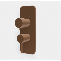 Смеситель для душа, Fima Carlo Frattini, Spillo Up, на 2/3 потребителя, цвет-бронза брашированная янтарная