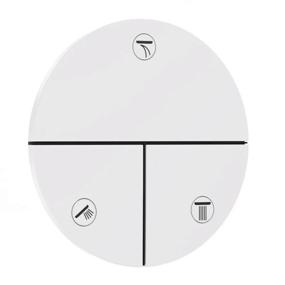 Вентиль, Hansgrohe, ShowerSelect Comfort S, для 3 потребителей, цвет-белый матовый