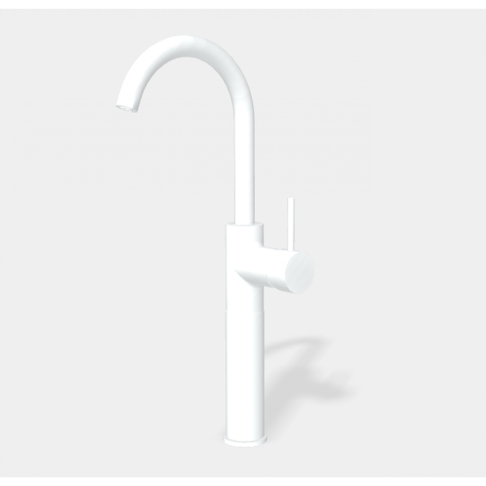 Смеситель для раковины, Fima Carlo Frattini, Spillo Up, цвет-белый матовый