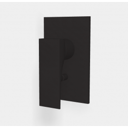 Смеситель для душа, Fima Carlo Frattini, Zeta, на 2 потребителя, цвет-черный матовый