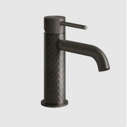 Смеситель для раковины, Gessi, 316 Intreccio, цвет-Black Metal Brushed PVD