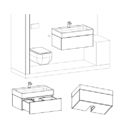 Тумба под раковину, MOBO, шгв 785*463*300