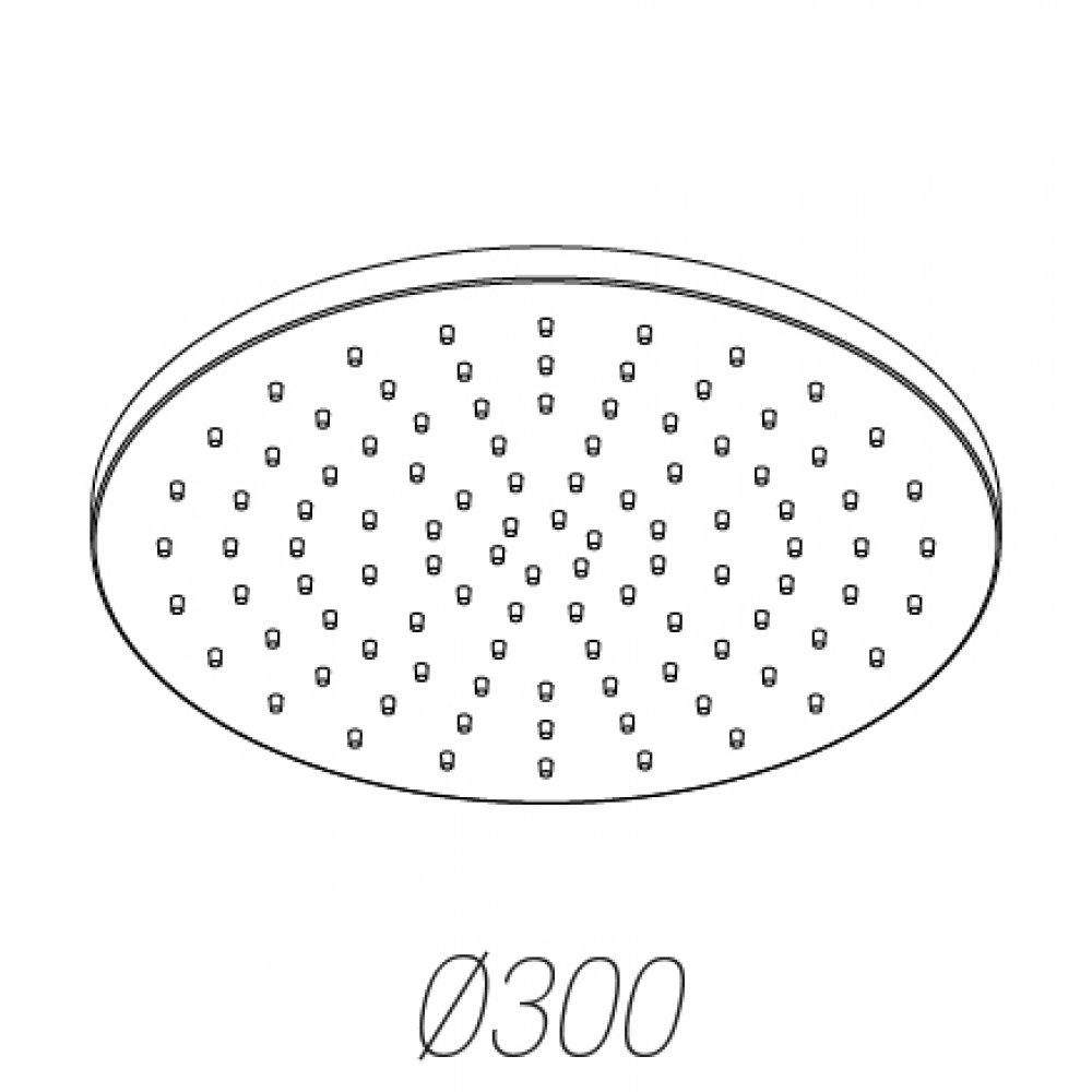 Верхний душ, Ritmonio, 300*300, цвет-хром