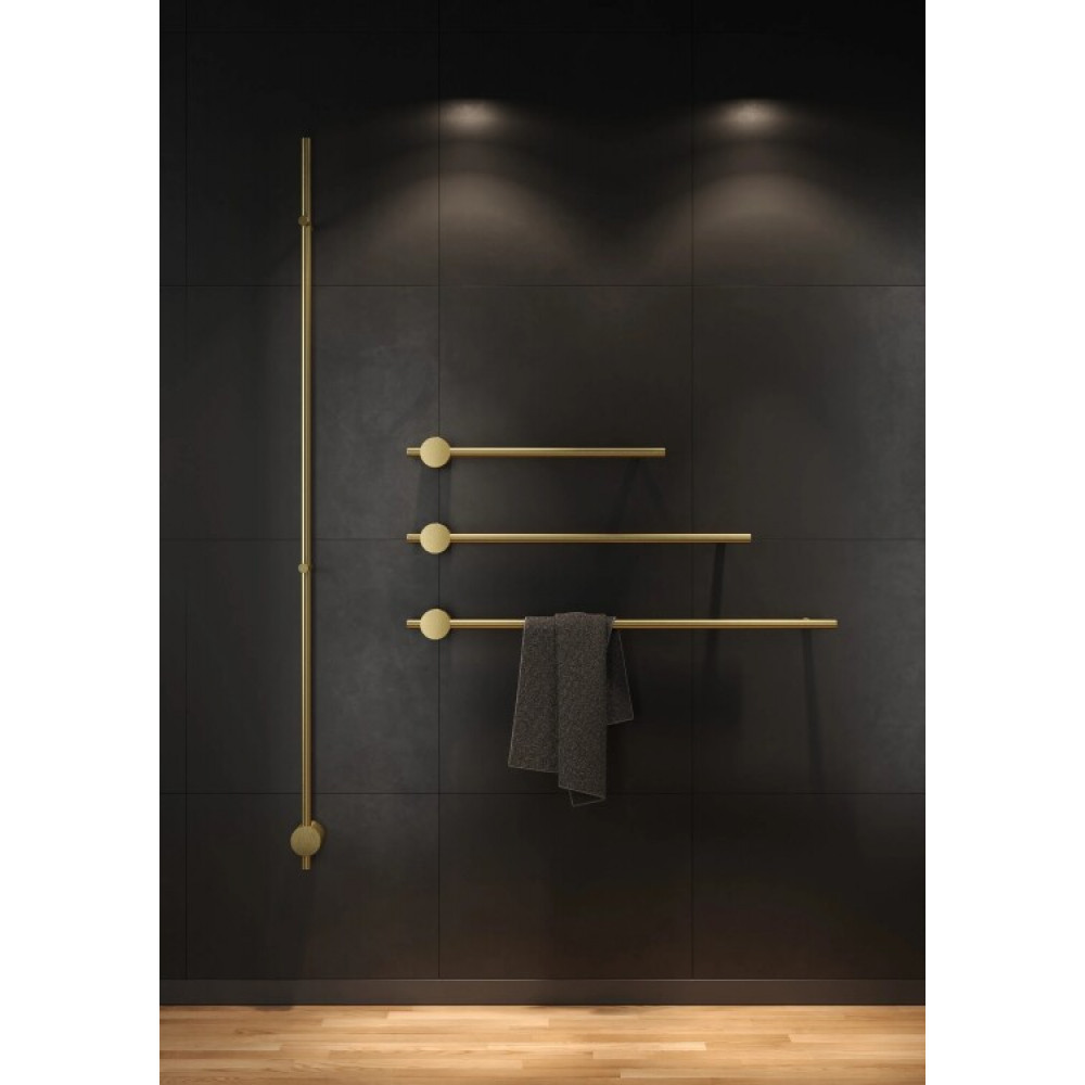 Полотенцесушитель, Broner, Bruno, шгв 60*70*1700, сухой ТЭН, цвет-шампань шлифованная satin silk