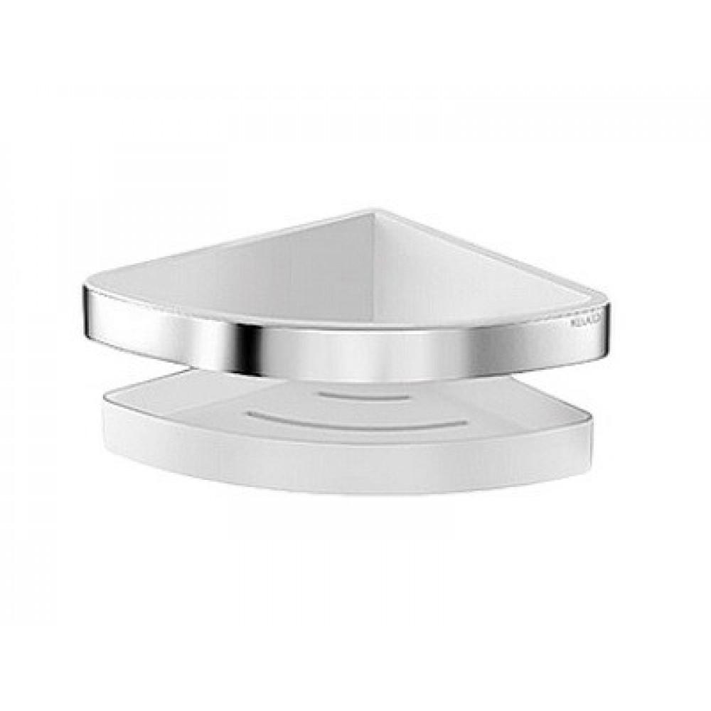 Полка, Keuco, Moll, угловая, шгв 180*180*80, цвет хром/белый