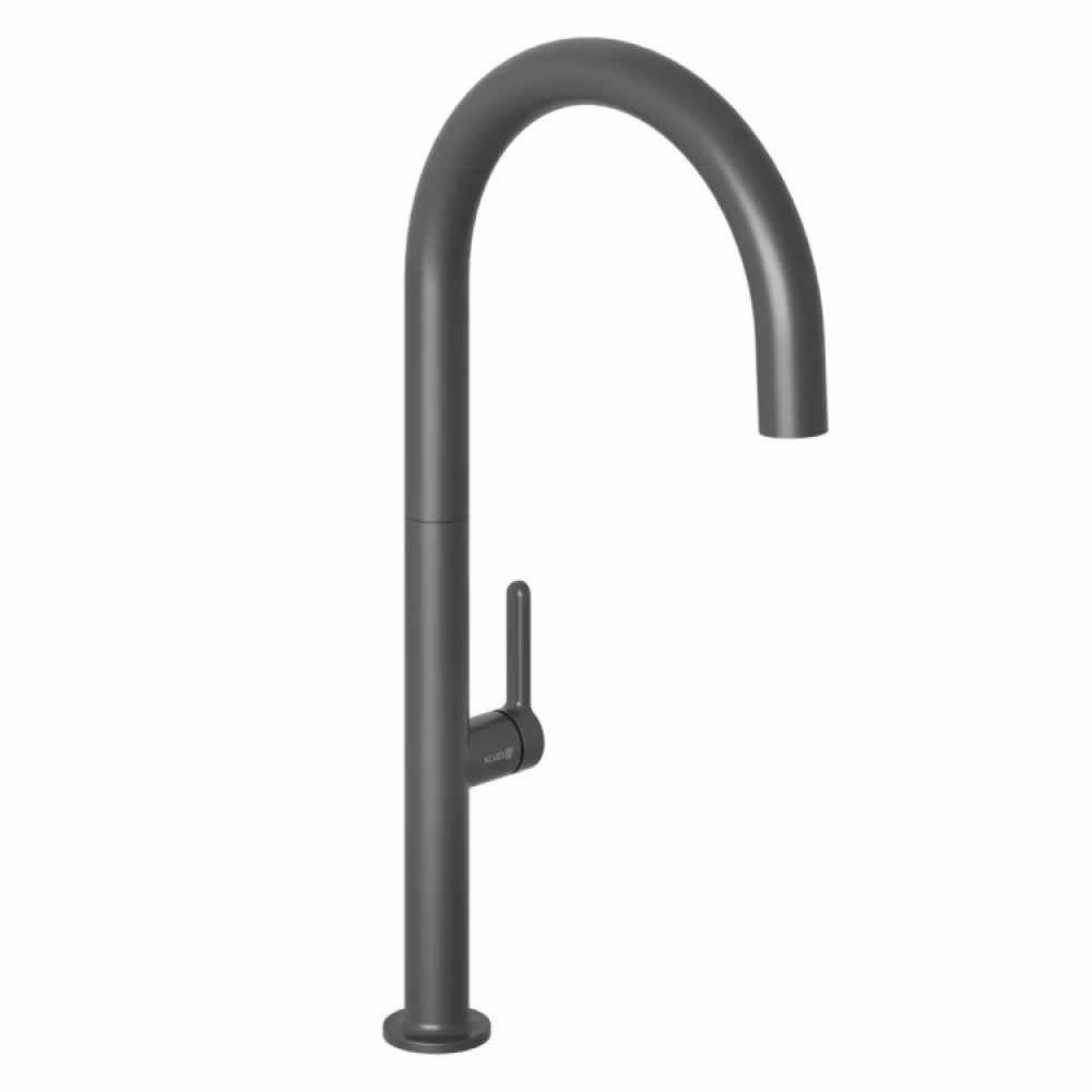 Смеситель для кухни, Kludi, AUREA, цвет-глубокий черный матовый