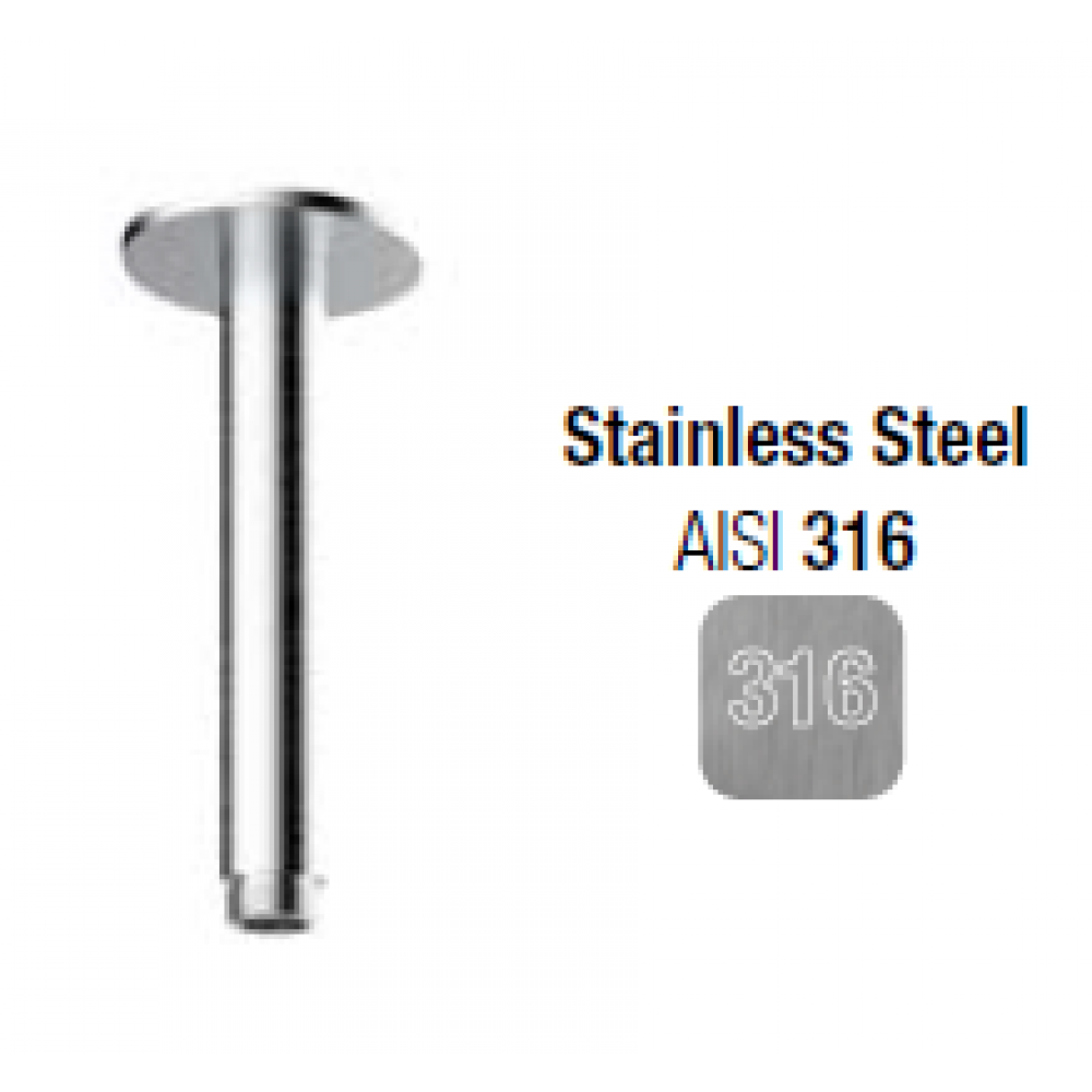 Держатель верхнего душа, Almar, 316 Stainless Steel, цвет-316 Stainless Steel (Товар заказной, возврату не подлежит)