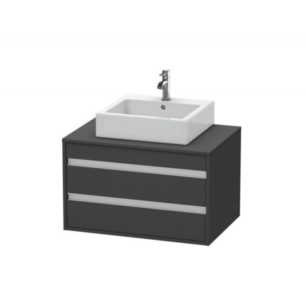 Тумба под раковину, Duravit, Ketho, шгв 800*550*496, раковина-необходимо заказать, цвет-графит матовый
