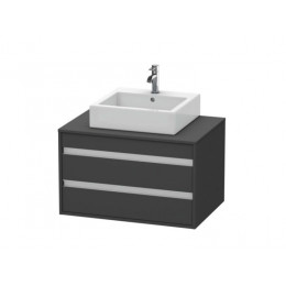 Тумба под раковину, Duravit, Ketho, шгв 800*550*496, раковина-необходимо заказать, цвет-графит матовый