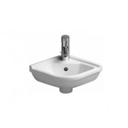 Раковина, Duravit, Starck 3, шгв 430*380*175, отверстия для смесителя-1, WonderGliss, цвет-белый