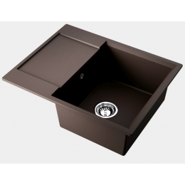 Мойка, Omoikiri, Daisen, шгв 650*510*215, отверстия для смесителя-отсутствуют, цвет-espresso