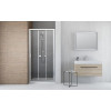 Дверь, Radaway, Evo, шв 800*2000, трёхсекционая, петли-слева и справа, хром, цвет стекла-прозрачный, Easy Clean