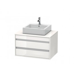Тумба под раковину, Duravit, Ketho, шгв 800*550*496, раковина-необходимо заказать, цвет-белый глянцевый