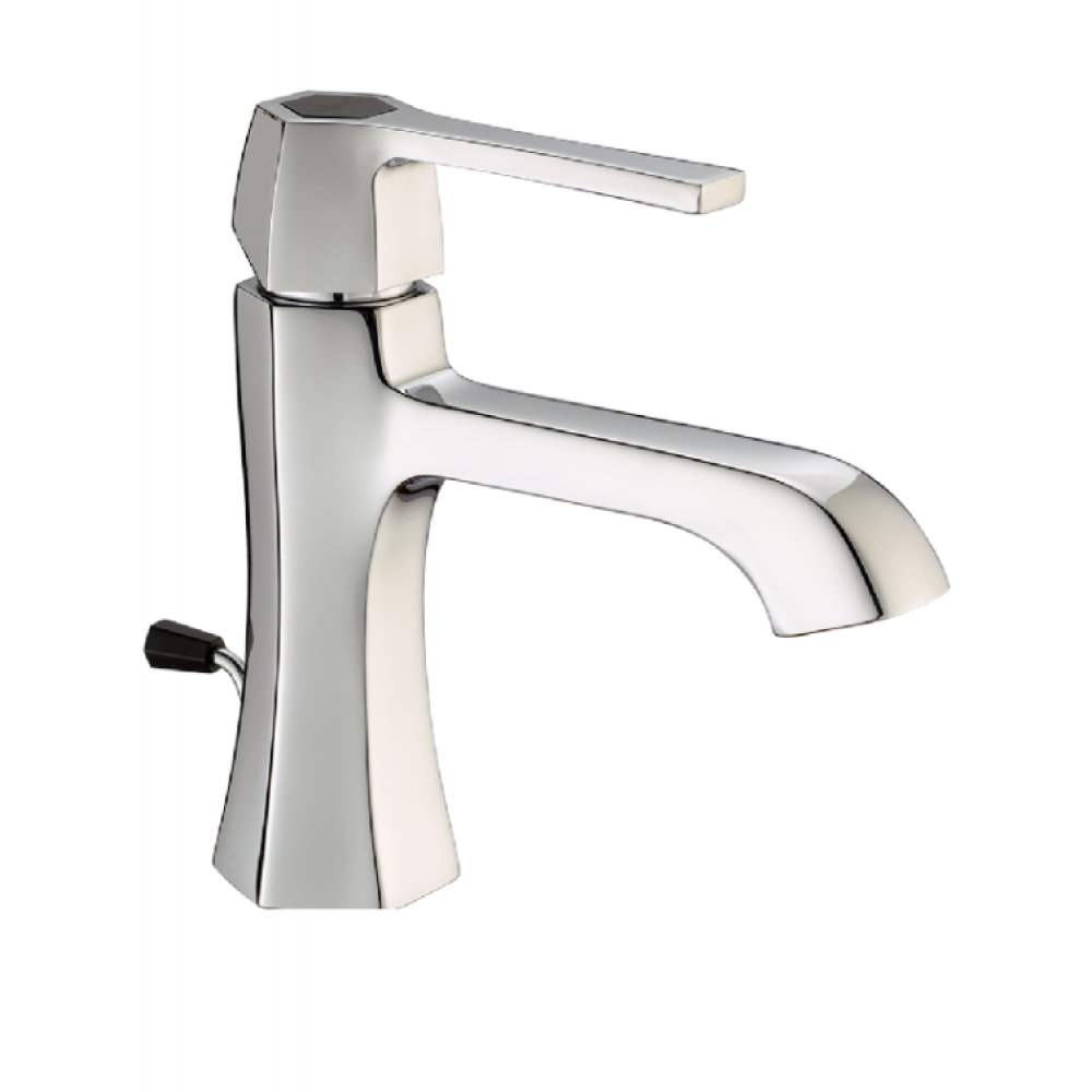 Смеситель для раковины, Cisal, Chérie, цвет-Chrome/Night Black