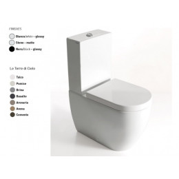 Унитаз, CIELO, Smile Mini, напольный, шгв 340*620*420, цвет-Basalto