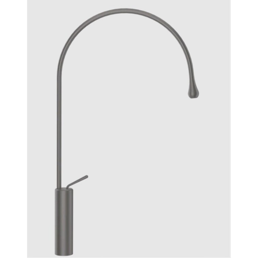 Смеситель для раковины, Gessi, Goссia, цвет-Black Metal Brushed GHRC