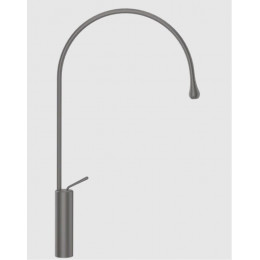 Смеситель для раковины, Gessi, Goссia, цвет-Black Metal Brushed GHRC