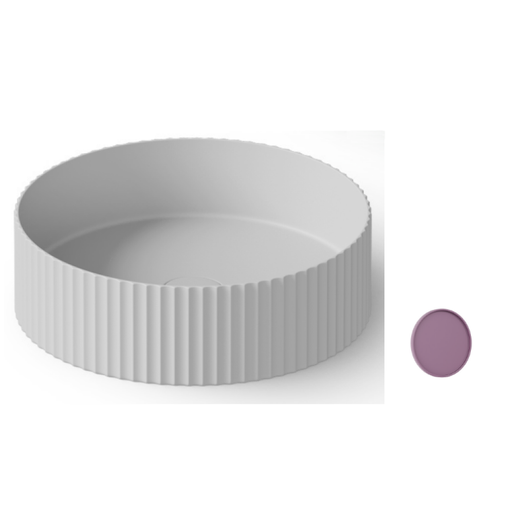 Раковина, DEA Design, Countertop basin, шгв 400*400*120, отверстия для смесителя-отсутствуют, цвет-Lavender