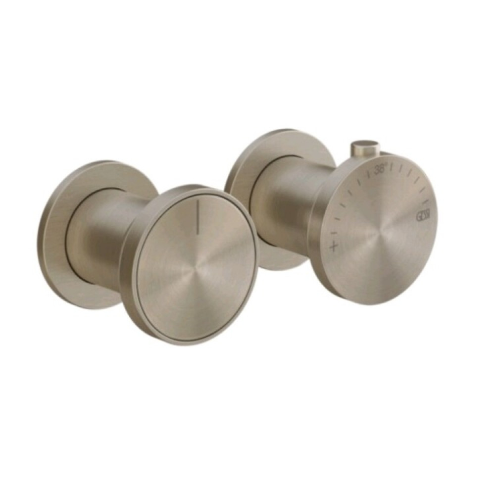 Смеситель для душа, Gessi, Origini, на 1 потребитель, цвет-Finox Brushed Nickel