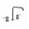 Смеситель для раковины, Gessi, Flessa, цвет-Warm Steel Brushed PVD