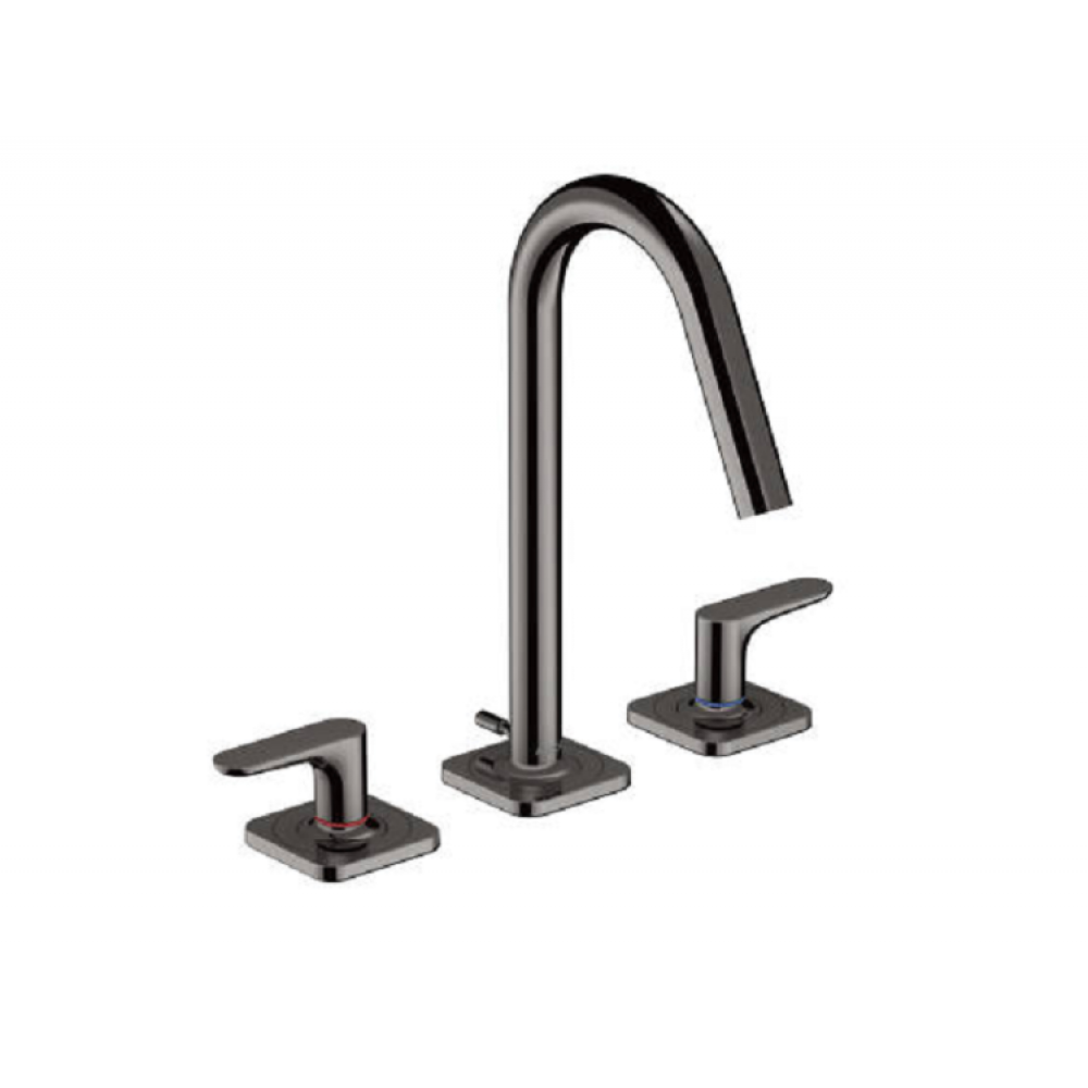 Смеситель для раковины, Hansgrohe, Axor Citterio M, цвет-полированный черный хром