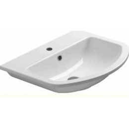 Раковина, GSI, City, шгв 640*480*185, цвет-белый глянцевый