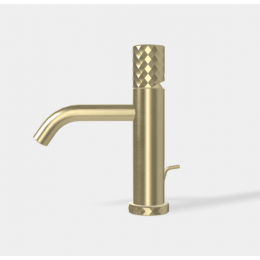 Смеситель для раковины, Fima Carlo Frattini, Spillo Tech, X COLLECTION, цвет-брашированный шампань