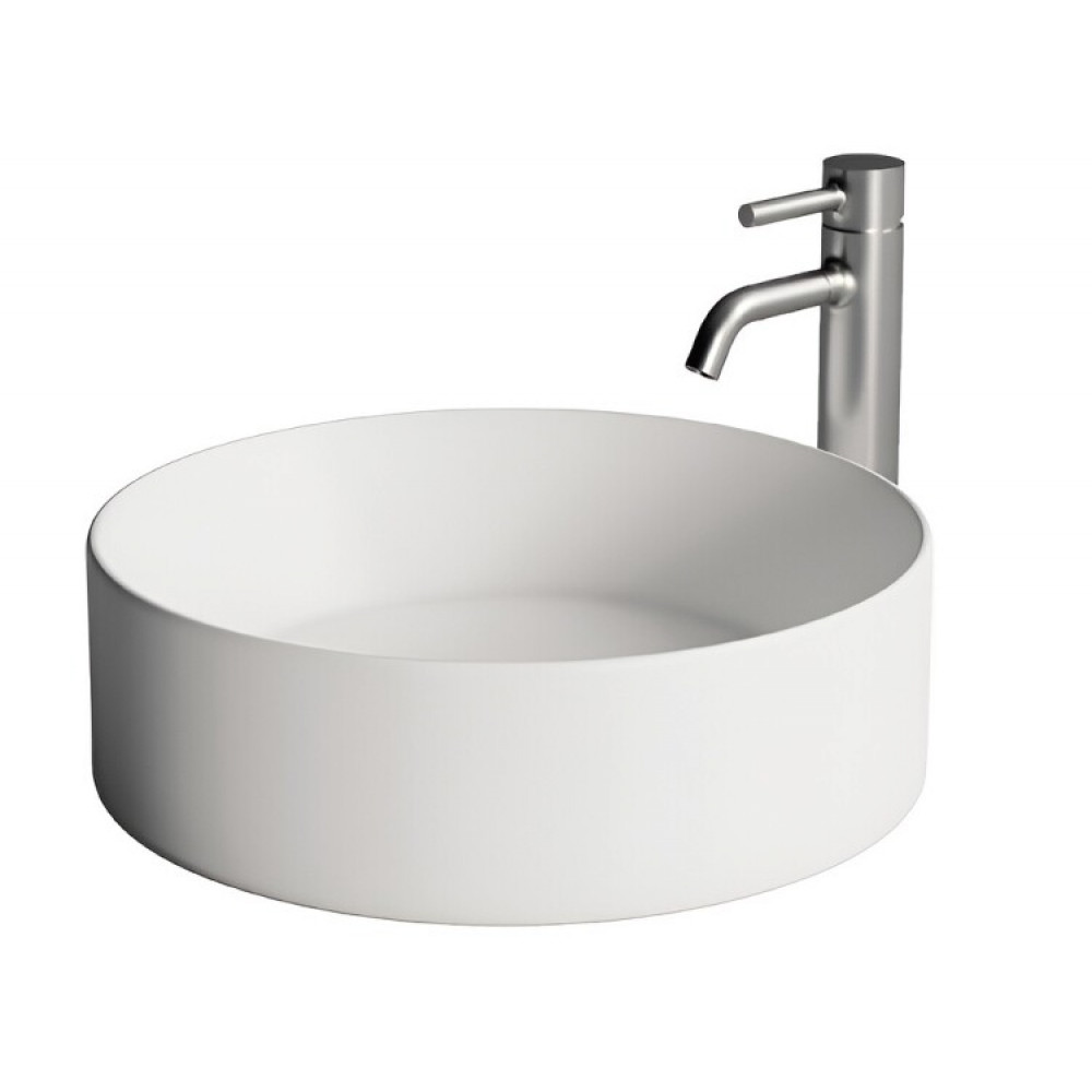 Раковина, Alice, Spy, шгв 400*400*120, отверстия для смесителя-отсутствуют, цвет-белый матовый