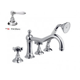 Смеситель для ванны и душа, Nicolazzi, P.Mont Blanc, цвет-Chrome