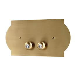 Клавиша смыва, 3SC, Plaque, для унитаза, шгв 330*250*170, цвет-латунь