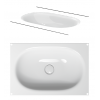 Раковина, Bette, BetteComodo, шгв 574*380*120, отверстия для смесителя-отсутствуют, цвет-Manhattan