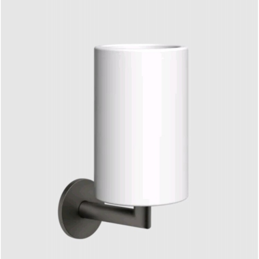 Стакан, Gessi, шгв 75*107*172, цвет-белый/Black Metal Brushed PVD