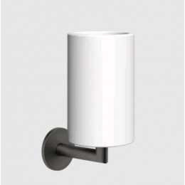 Стакан, Gessi, шгв 75*107*172, цвет-белый/Black Metal Brushed PVD