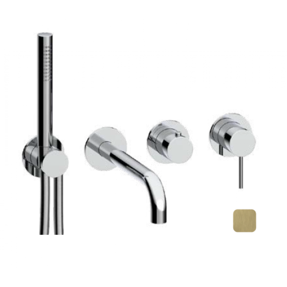 Смеситель для ванны и душа, Almar, Water Control Modular, с переключателем на 2-3 положения, цвет-High Brass Brushed PVD (Товар заказной, возврату не подлежит)