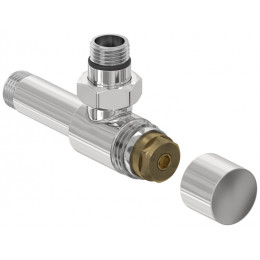 Вентиль, Сунержа, G 1/2" НР х G 1/2" НР, угловой, под шестигранник, цвет-сталь