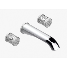 Смеситель для ванны и душа, THG, Hirondelles Platinum stamped, цвет-хром