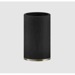 Стакан, Gessi, Inciso, шгв 75*75*127, цвет-чёрный/Finox Brushed Nickel