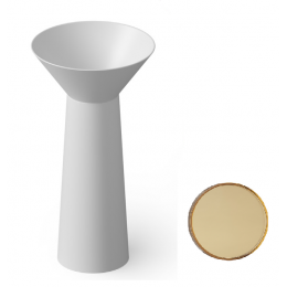 Раковина, DEA Design, Pedestal Basin, шгв 480*480*900, отверстия для смесителя-отсутствуют, цвет-Classic Green