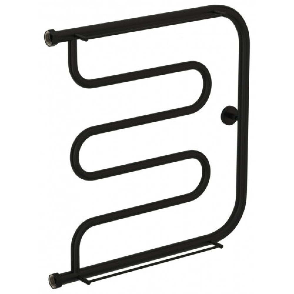 Полотенцесушитель, Сунержа, Лира, 2 полки, шгв 610*105-125*636, цвет-чёрный матовый