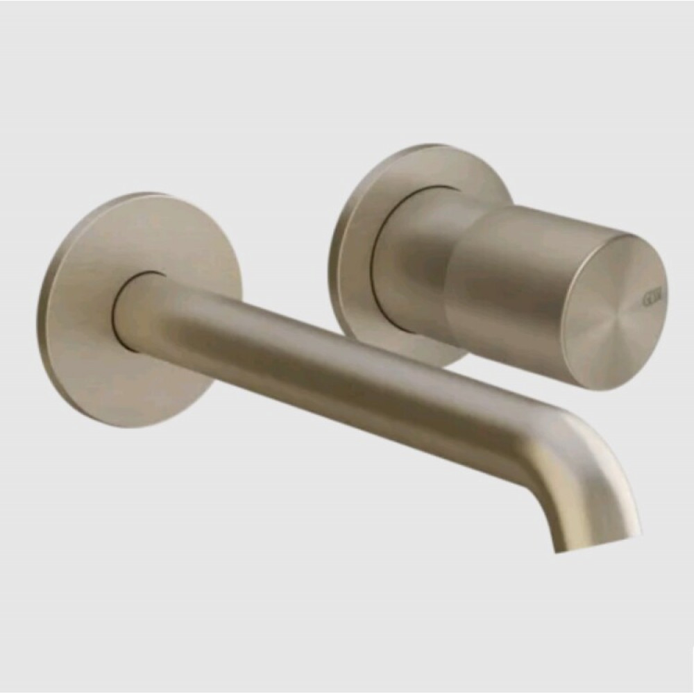 Смеситель для раковины, Gessi, Habito Unito, цвет-Finox Brushed Nickel