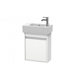 Тумба под раковину, Duravit, Ketho, шгв 450*225*550, петли-слева, раковина-необходимо заказать, цвет-белый матовый