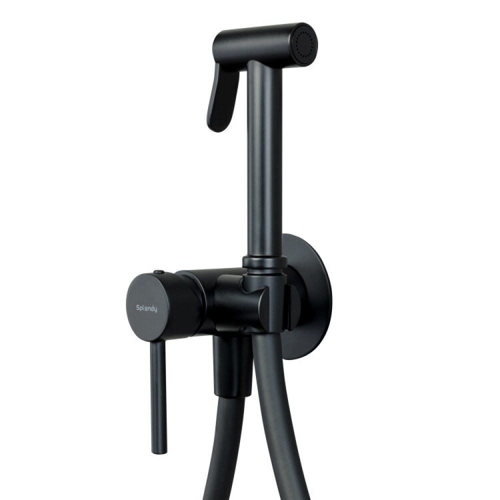 Гигиенический душ, Splendy, Joy, цвет-черный матовый